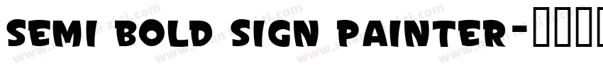 semi bold sign painter字体转换